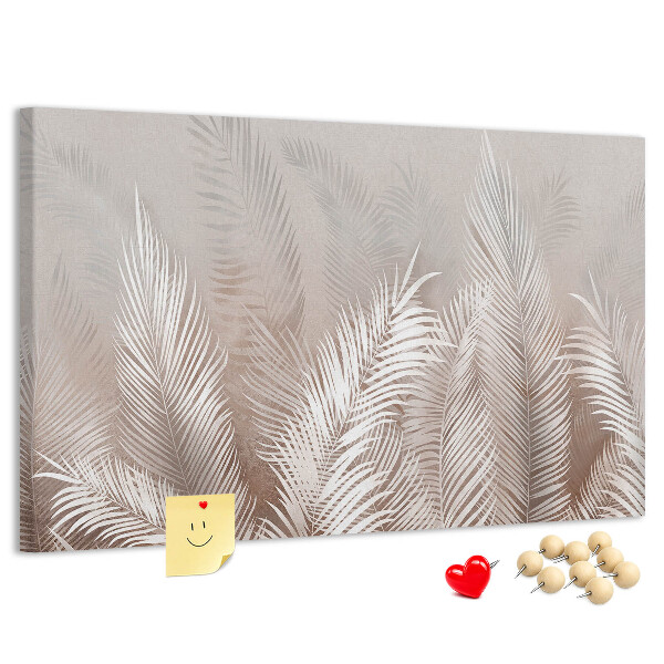 Cork board Tropical leaves