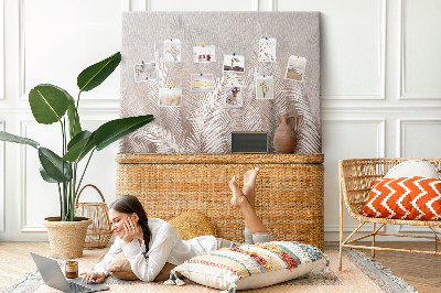 Cork board Tropical leaves