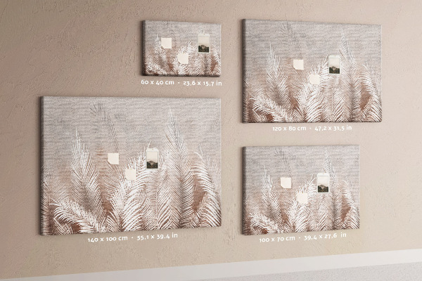 Cork board Tropical leaves