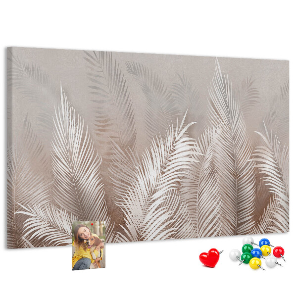 Cork board Tropical leaves