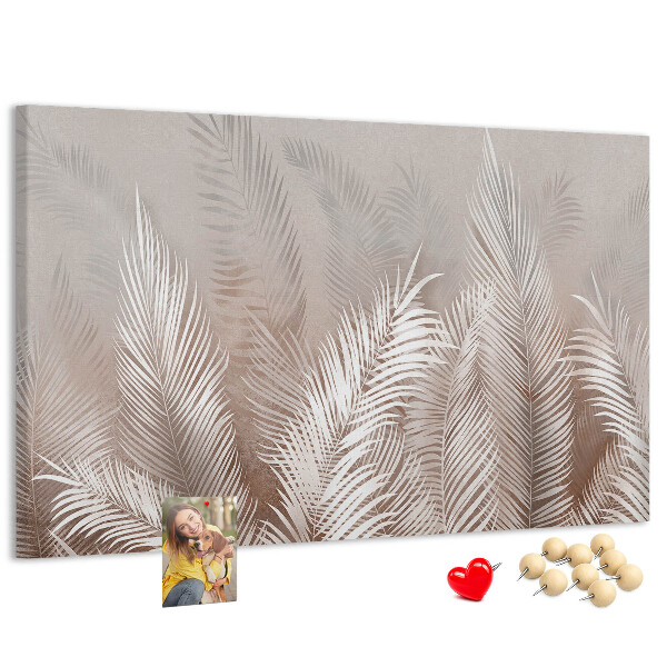 Cork board Tropical leaves