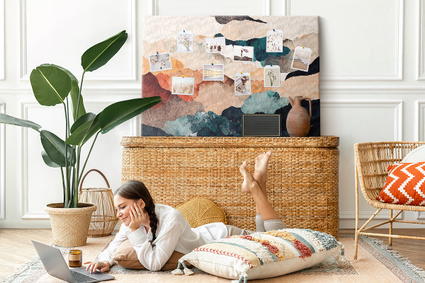 Cork display board Landscape art