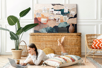 Cork display board Landscape art