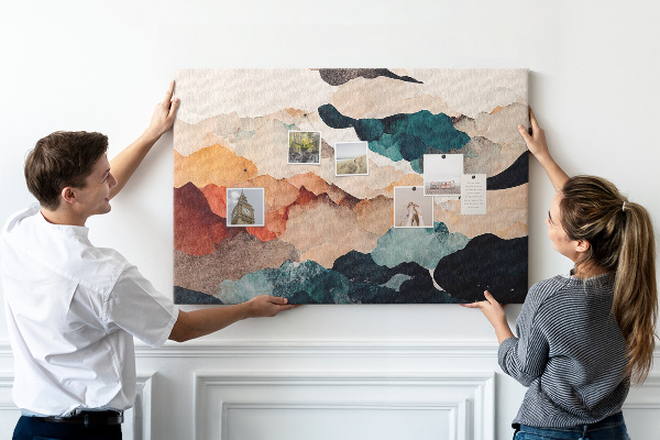 Cork display board Landscape art