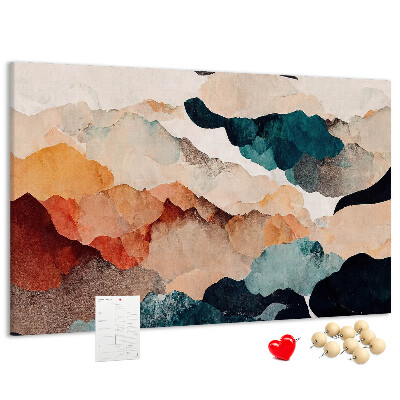 Cork display board Landscape art