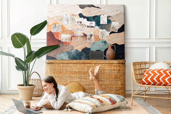 Cork display board Landscape art