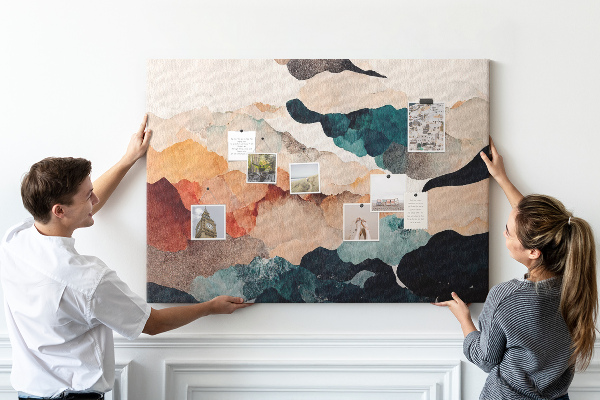 Cork display board Landscape art
