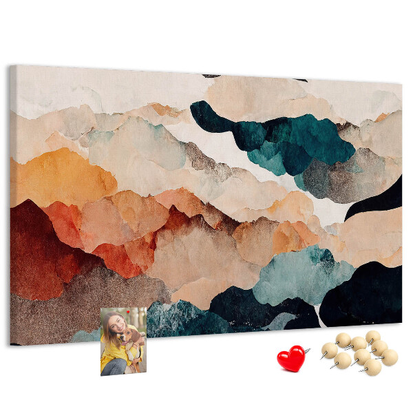 Cork display board Landscape art