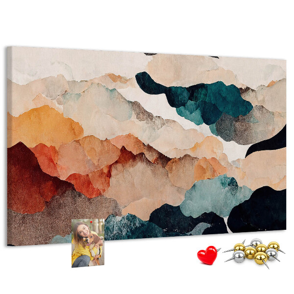Cork display board Landscape art