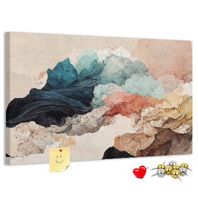 Cork board Landscape abstraction