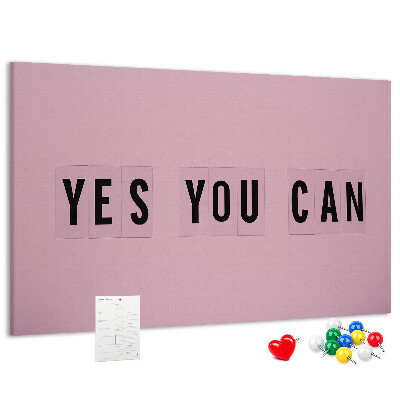 Cork display board Yes You Can