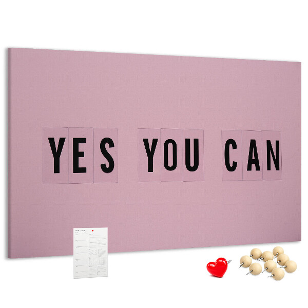 Cork display board Yes You Can