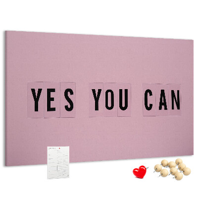 Cork display board Yes You Can