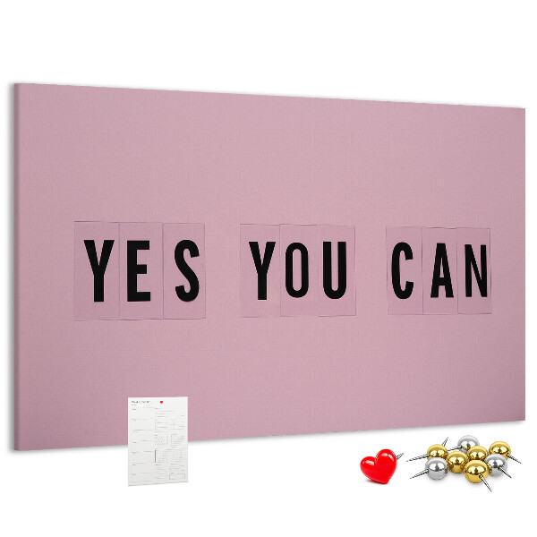 Cork display board Yes You Can