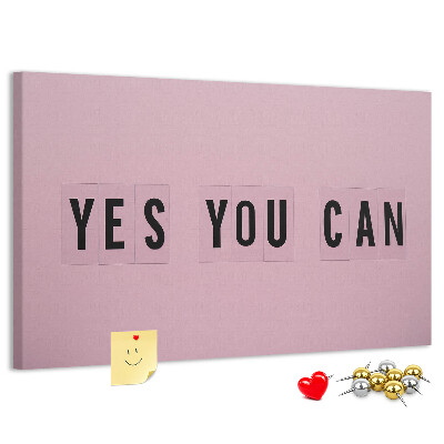 Cork display board Yes You Can