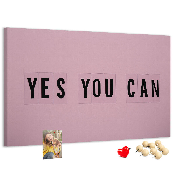 Cork display board Yes You Can