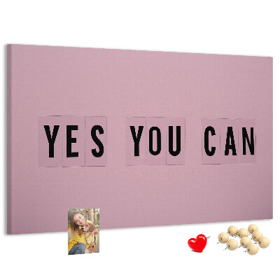 Cork display board Yes You Can