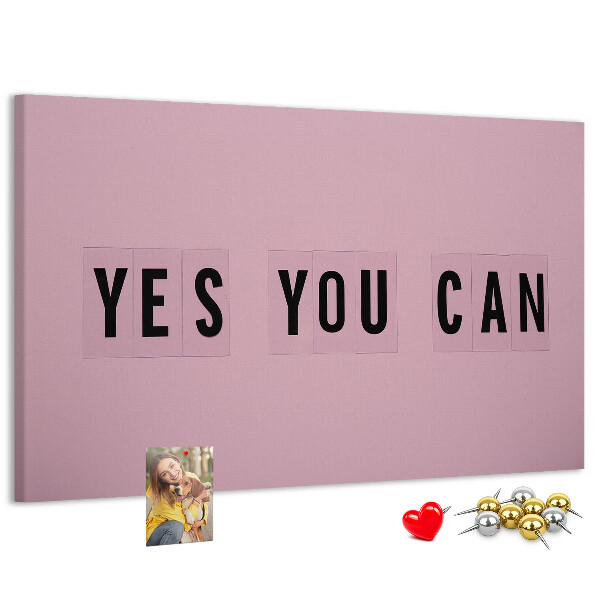 Cork display board Yes You Can