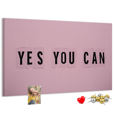 Cork display board Yes You Can