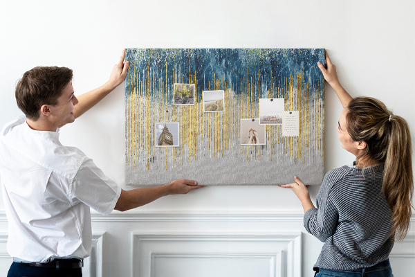 Cork memo board Decorative pattern