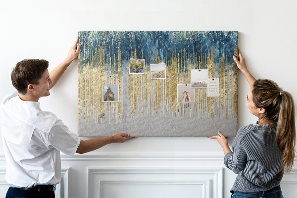 Cork memo board Decorative pattern