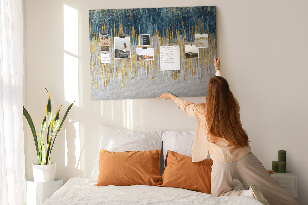 Cork memo board Decorative pattern