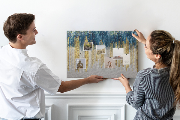 Cork memo board Decorative pattern