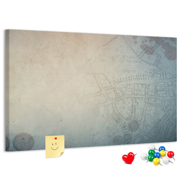 Cork display board Vintage crime theme
