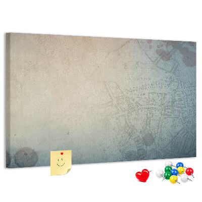 Cork display board Vintage crime theme