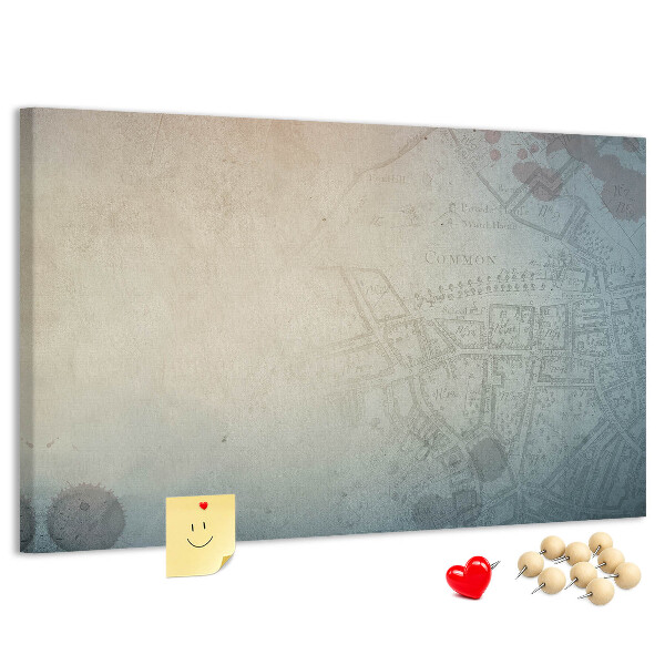 Cork display board Vintage crime theme