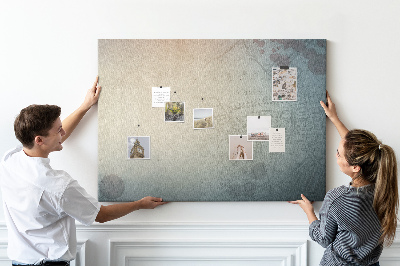 Cork display board Vintage crime theme
