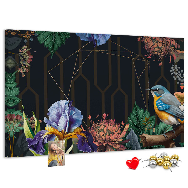 Cork memo board Nature frame