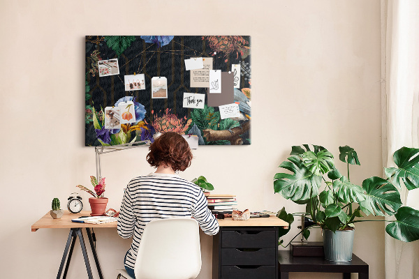 Cork memo board Nature frame