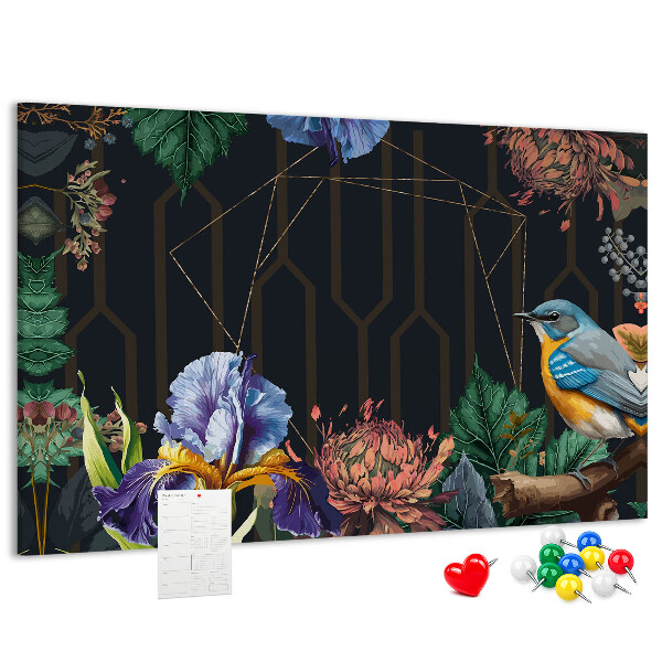Cork memo board Nature frame