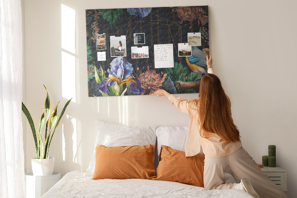 Cork memo board Nature frame
