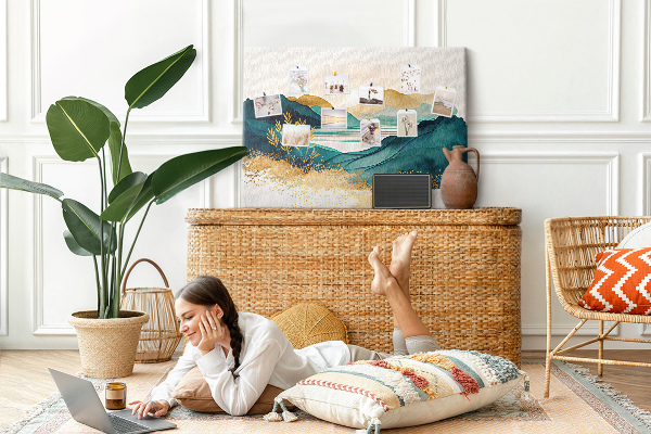 Cork display board Mountain landscape