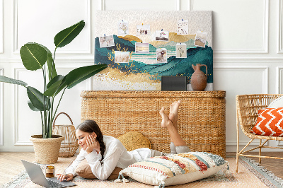 Cork display board Mountain landscape