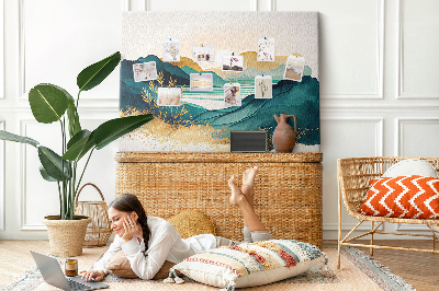 Cork display board Mountain landscape