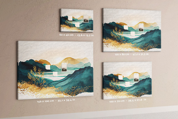 Cork display board Mountain landscape
