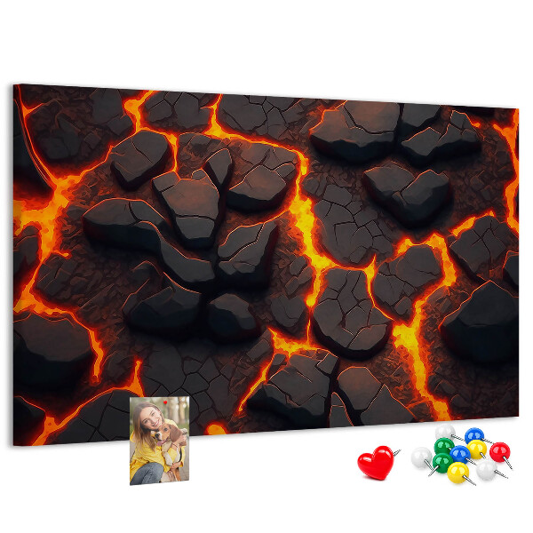 Cork board Volcanic lava