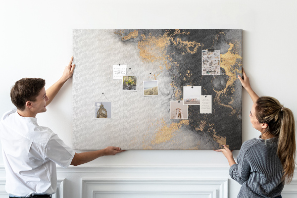 Cork display board Marble art