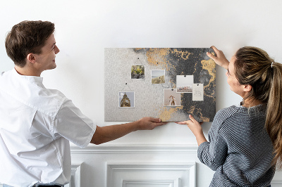 Cork display board Marble art