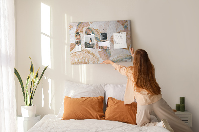 Cork memo board Leaf pattern nature