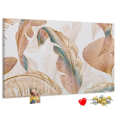 Cork memo board Leaf pattern nature