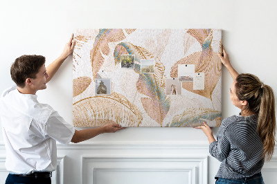Cork memo board Leaf pattern nature
