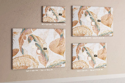 Cork memo board Leaf pattern nature