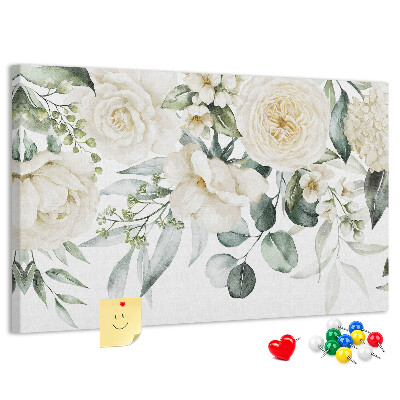 Cork display board Flowers