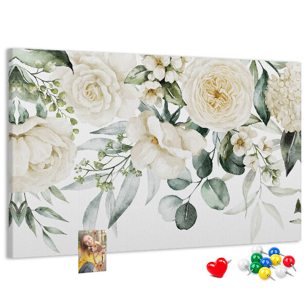 Cork display board Flowers