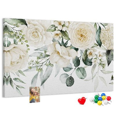 Cork display board Flowers
