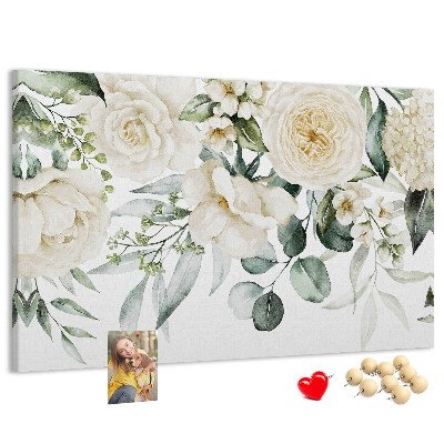 Cork display board Flowers